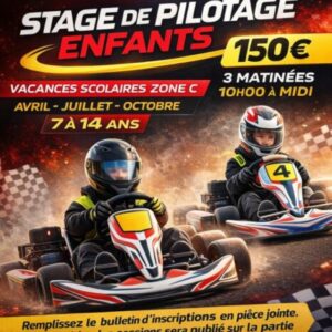 Stage de pilotage 7 - 14 ans