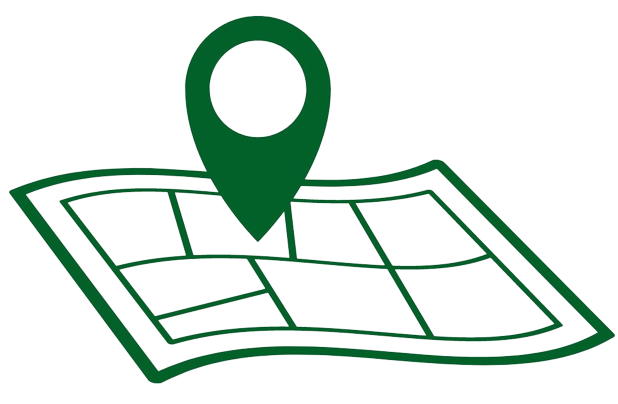 Illustration d'une map avec un point GPS